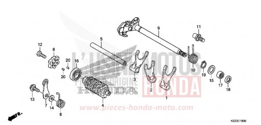 TAMBURO CAMBIO CRF250LF di 2015